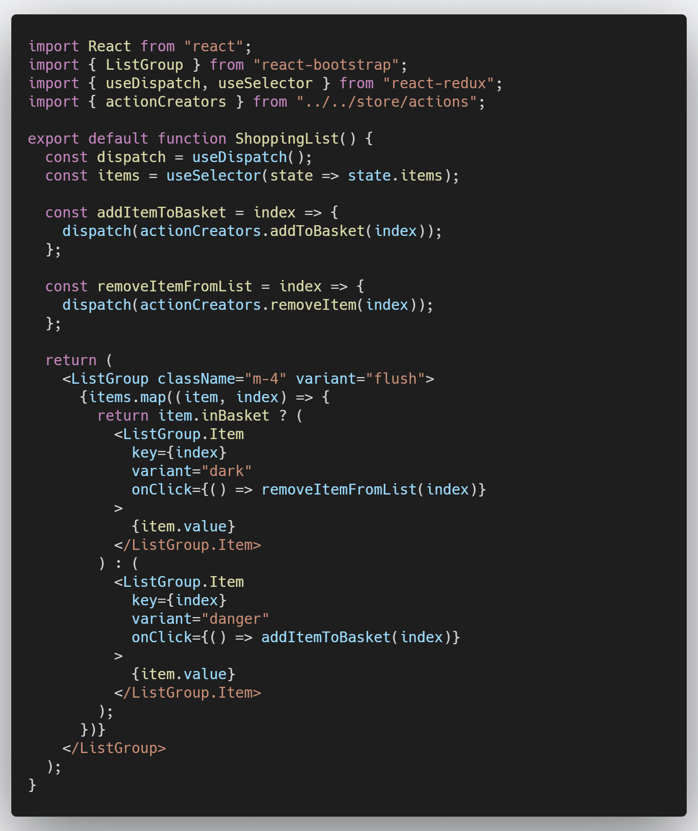 Build a React-Redux Shopping List App | Haefele